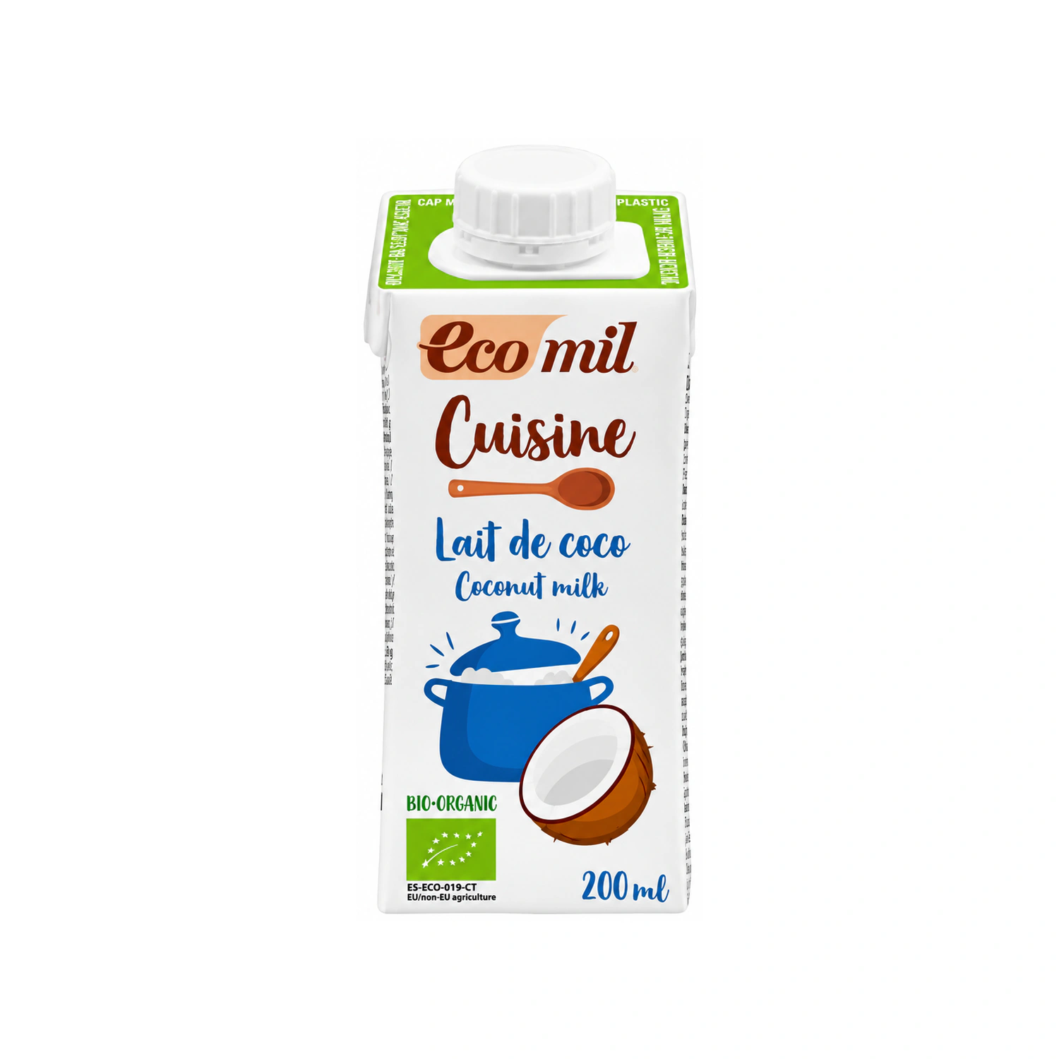 Crema de coco Cuisine Bio 200 ml Ecomil
