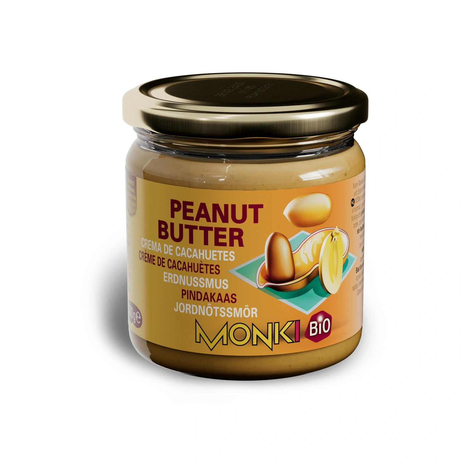 Crema de cacahuete Bio 330 g Monki