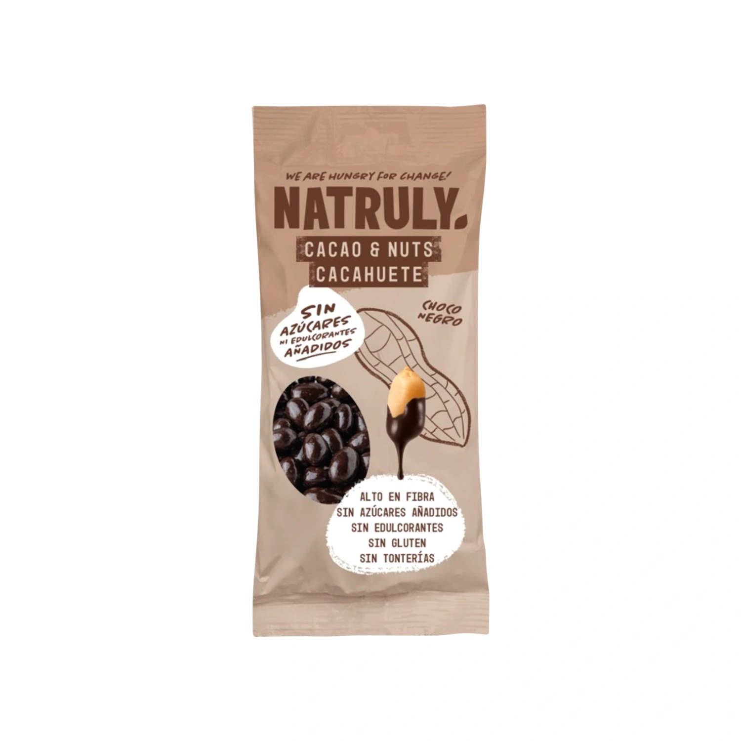 Cacao & Nuts chocolate negro 50 g Natruly