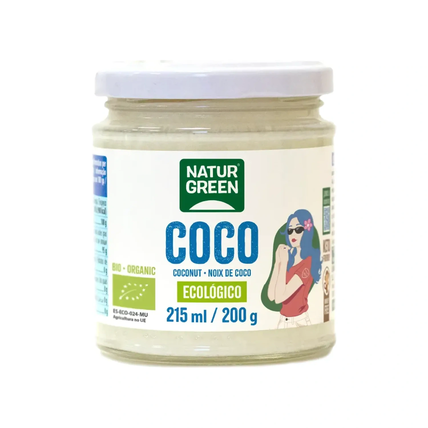 Grasa de coco Bio 200 g NaturGreen