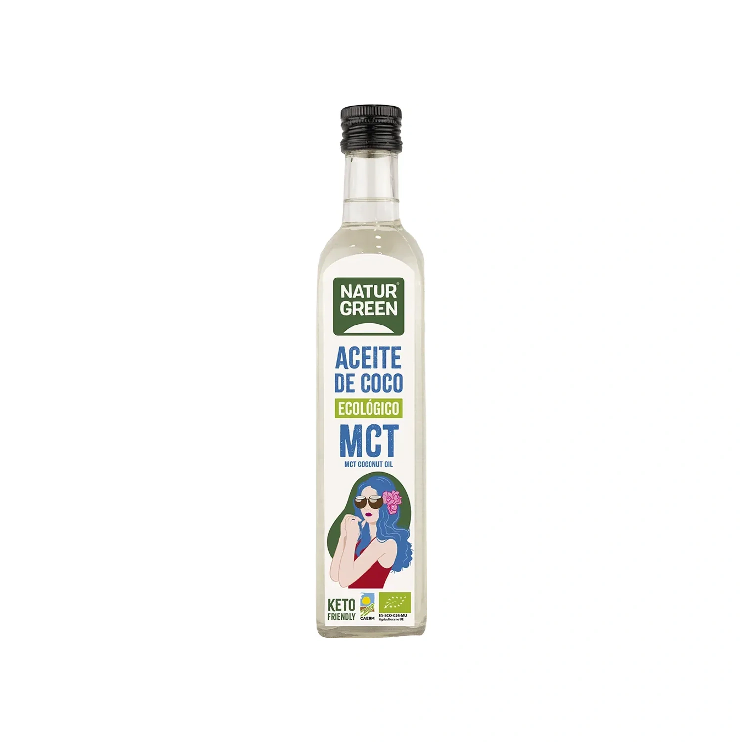 Aceite de coco MCT Bio 500 ml NaturGreen
