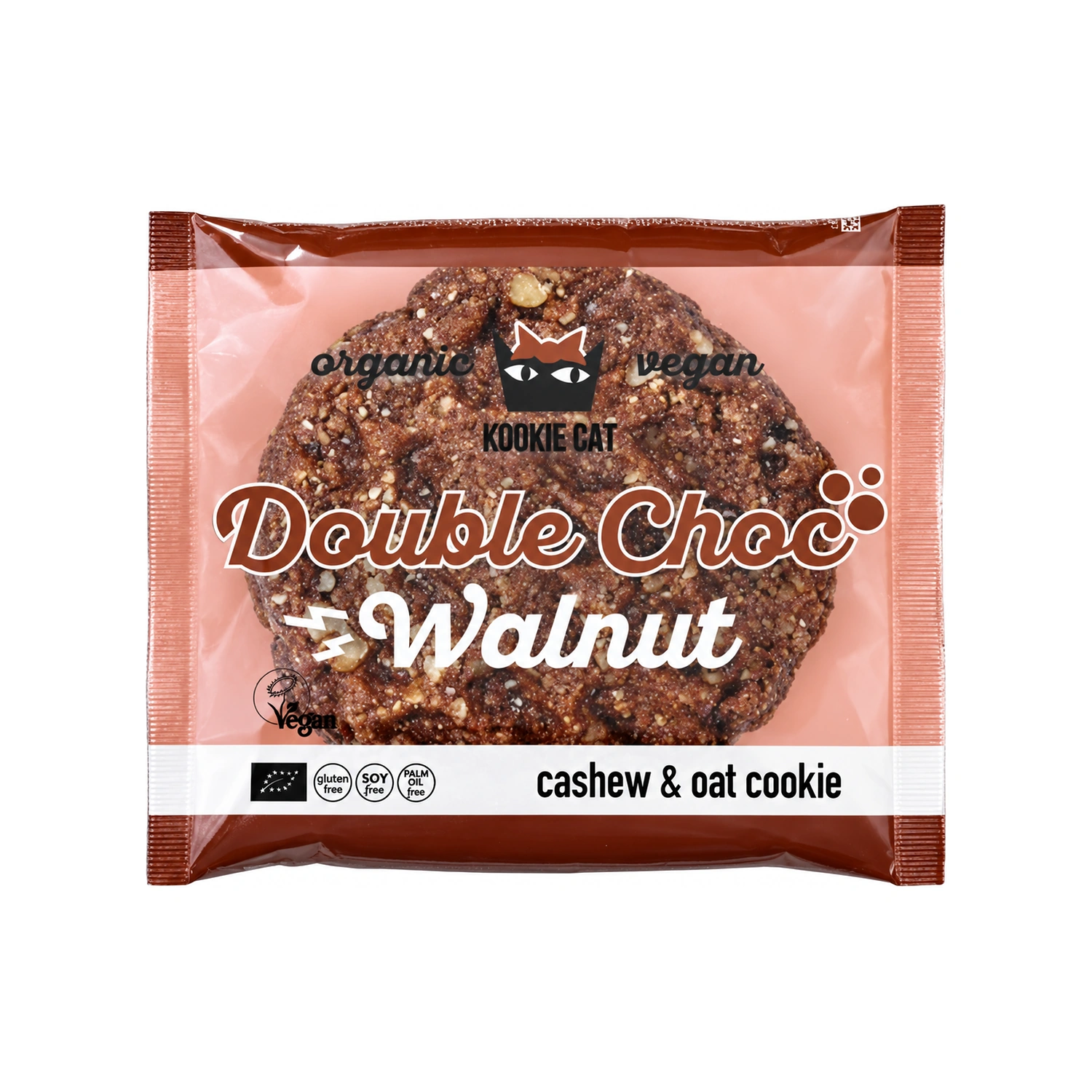 Galleta doble chocolate y nueces Bio 50 g Kookie Cat
