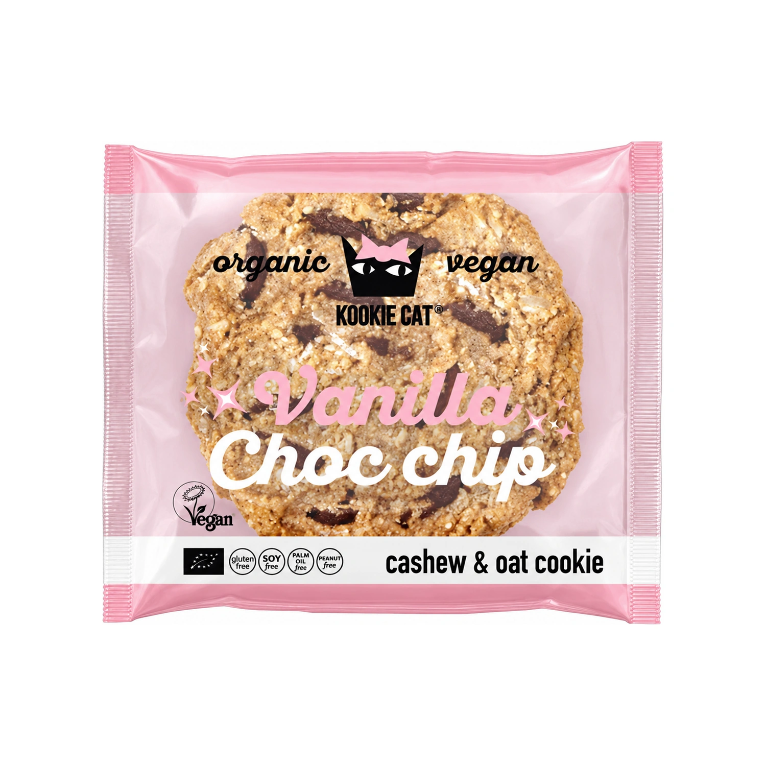 Galleta vainilla y chips de chocolate Bio 50 g Kookie Cat