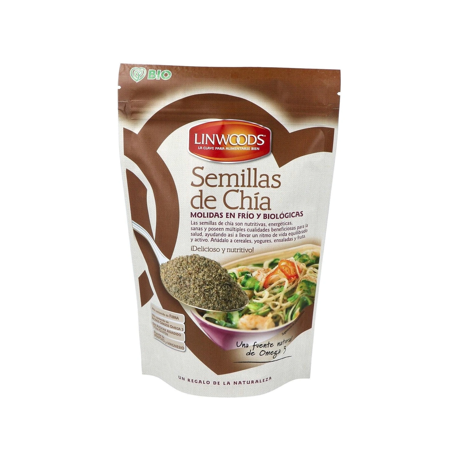 Semillas de chía molidas Bio 200 g Linwoods