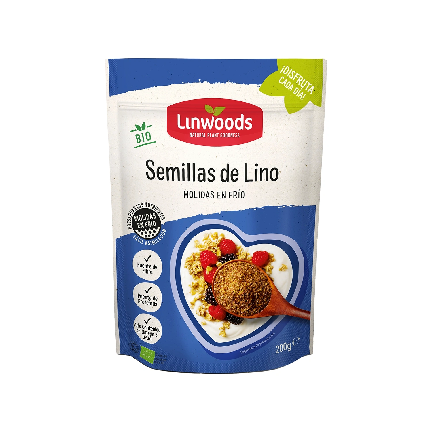 Semillas de lino molidas Bio 200 g Linwoods