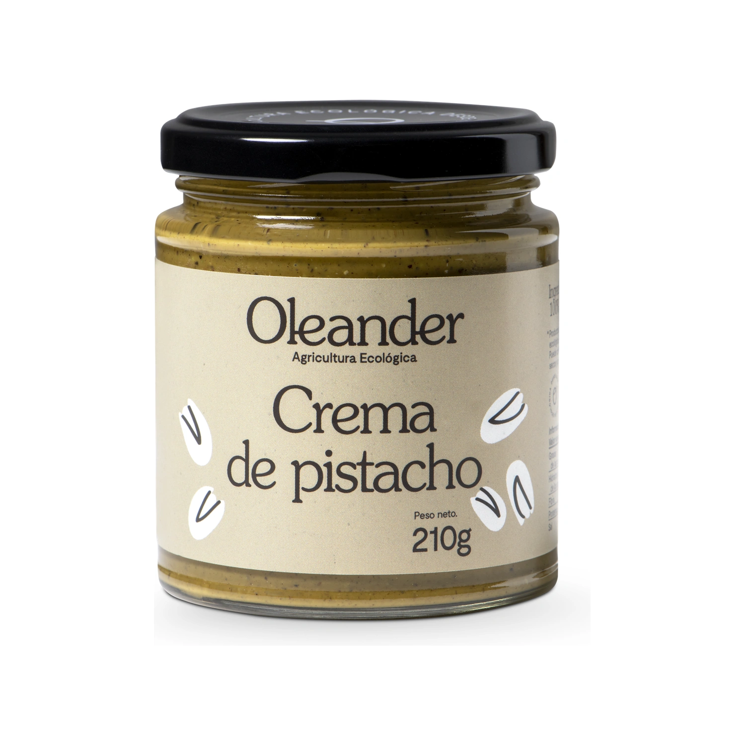 Crema de pistacho tostado Bio 210 g Oleander