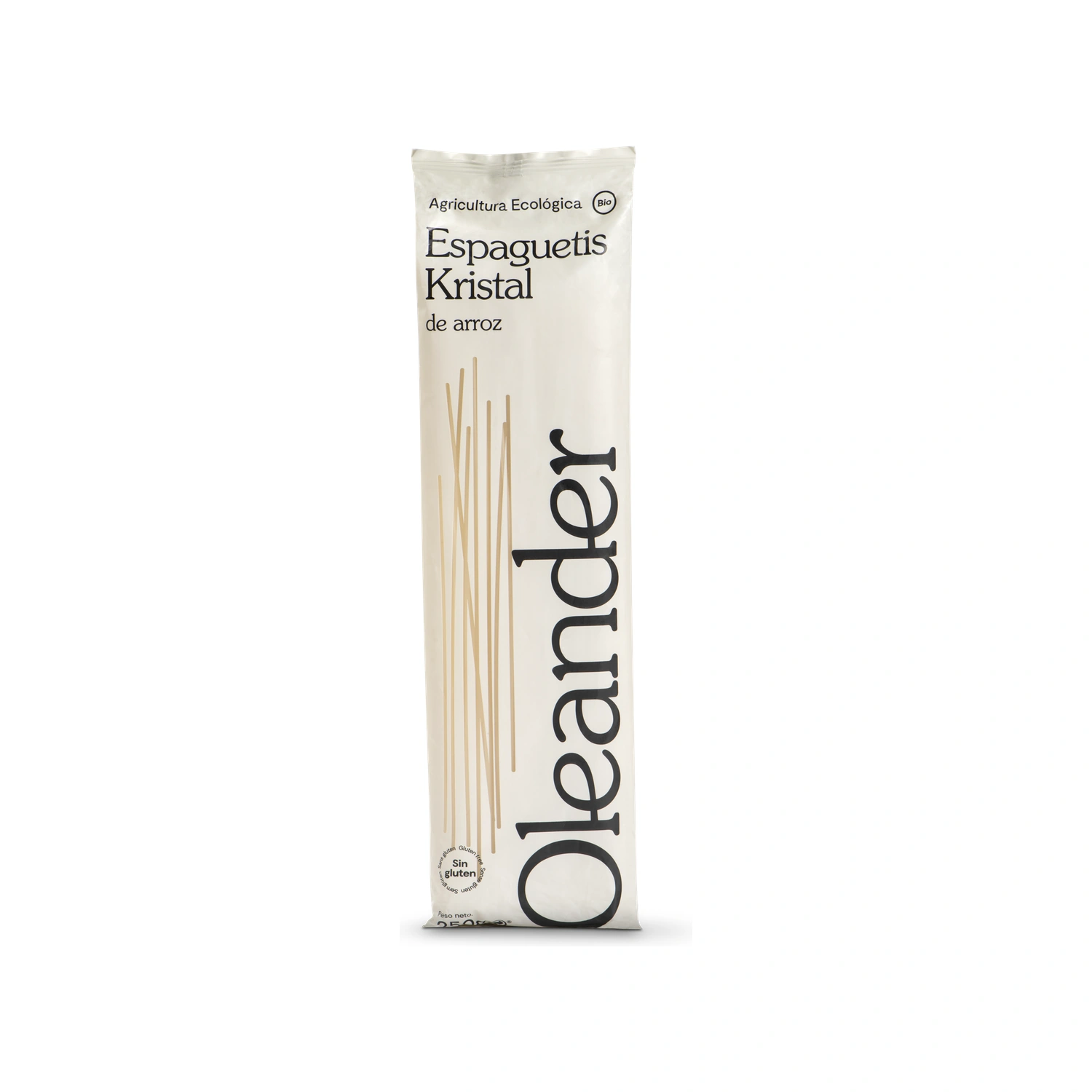 Espaguetis Kristal de arroz Bio 250 g Oleander