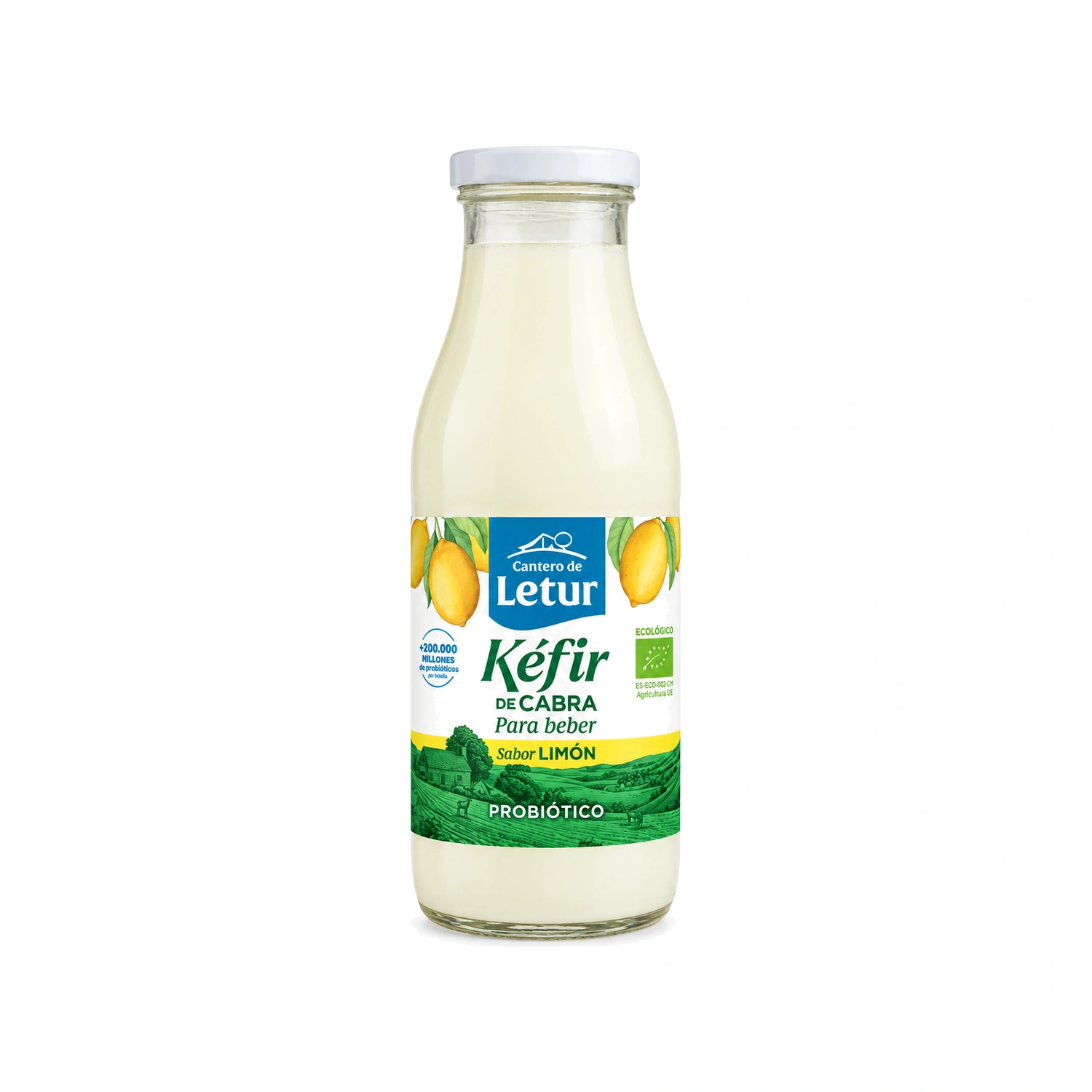 Kéfir de cabra para beber limón Bio 500 ml Cantero de Letur