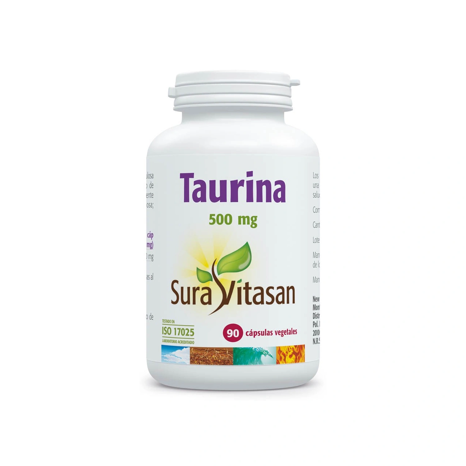 Taurina 750 mg 90 cápsulas Sura Vitasan