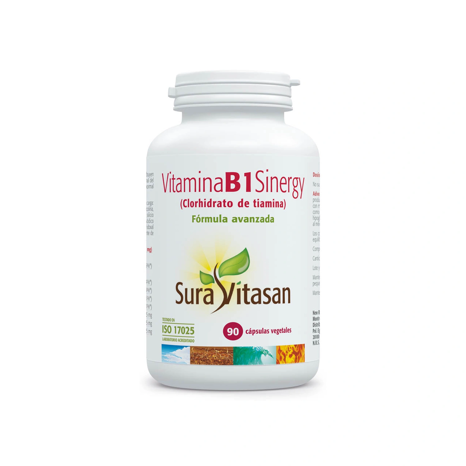 Vitamina B1 Sinergy 90 cápsulas Sura Vitasan