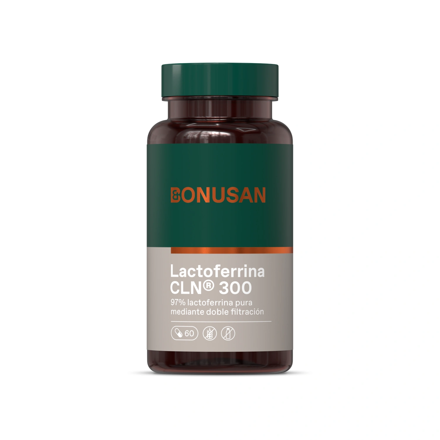 Lactoferrina CLN® 300 60 cápsulas gastrorresistentes Bonusan