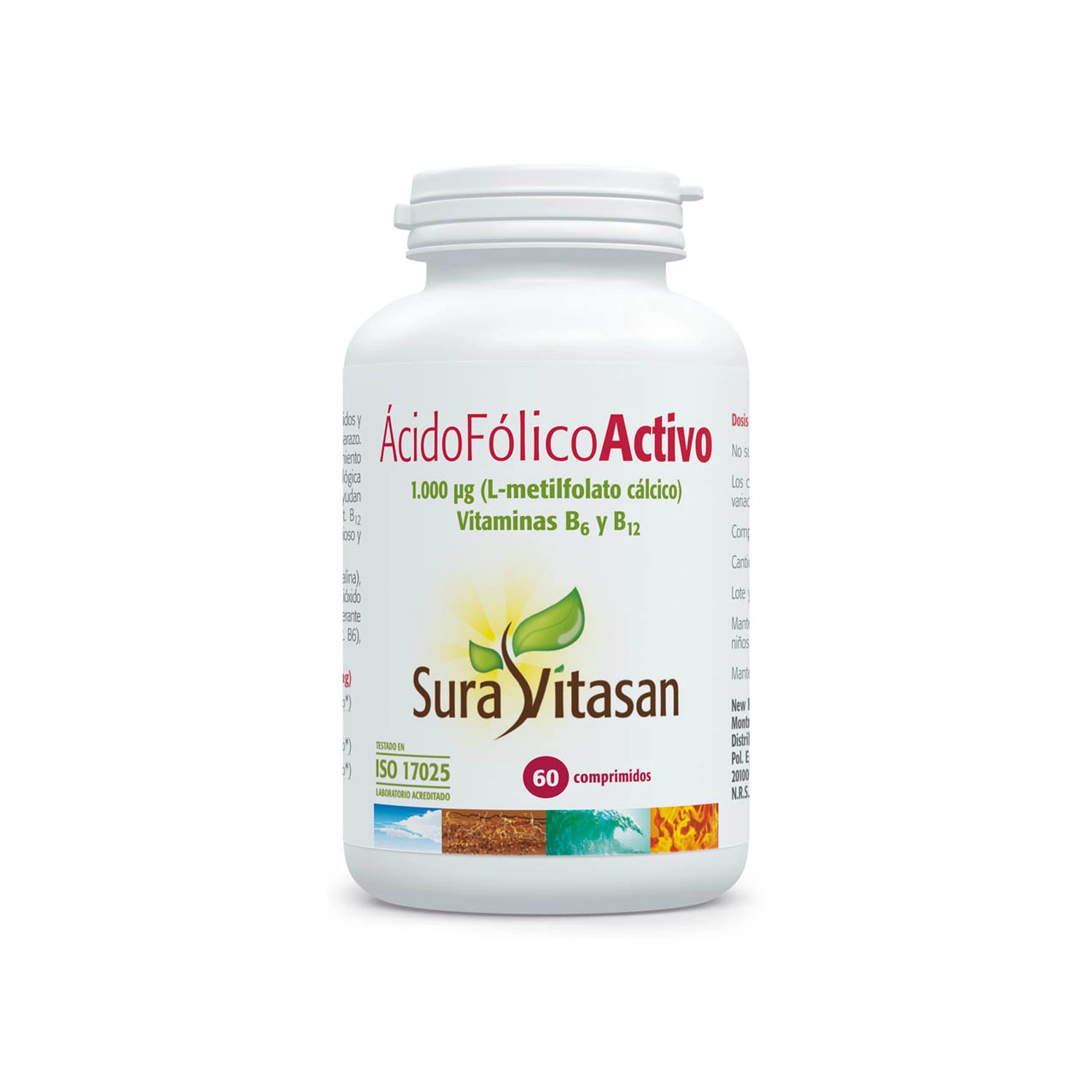 Ácido Fólico Activo 60 comprimidos Sura Vitasan