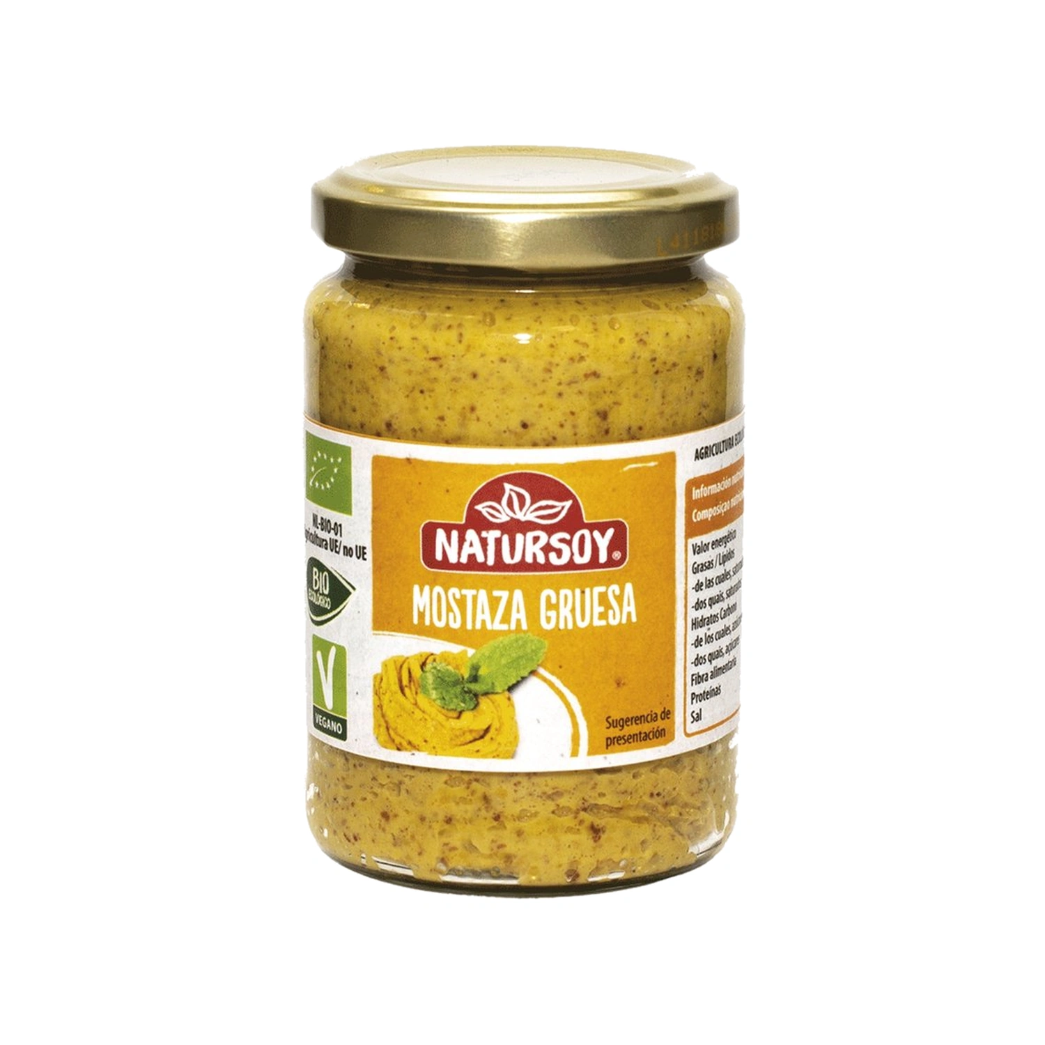 Mostaza gruesa Bio 200 g Natursoy