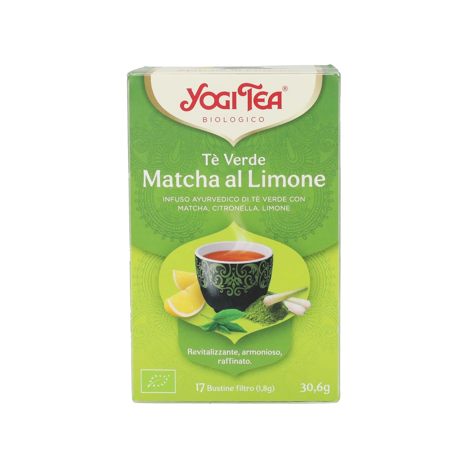 Té verde Matcha Limón Bio 17 x 1,8 g Yogi Tea