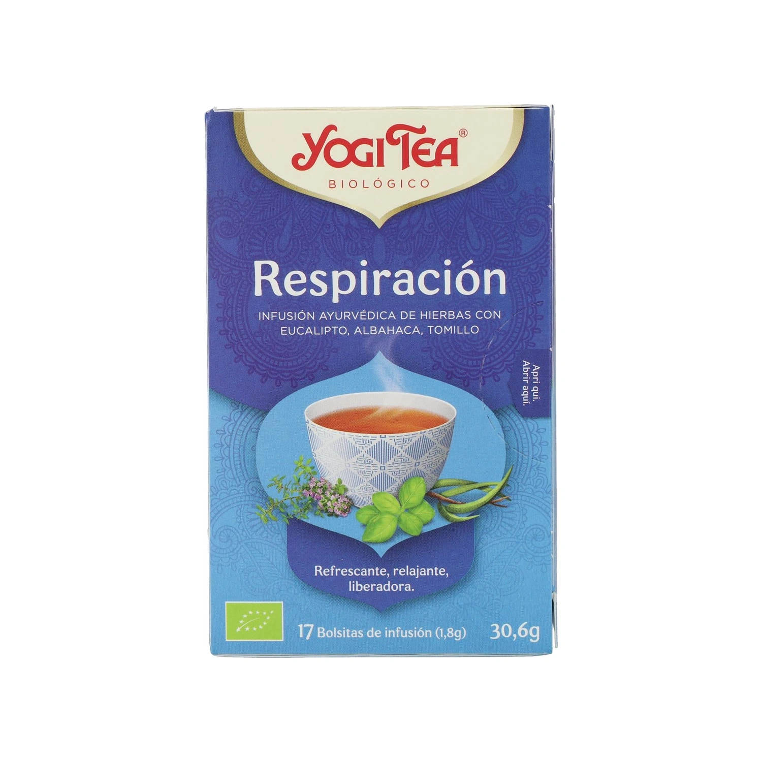 Infusión Respiración Bio 17 x 1,8 g Yogi Tea