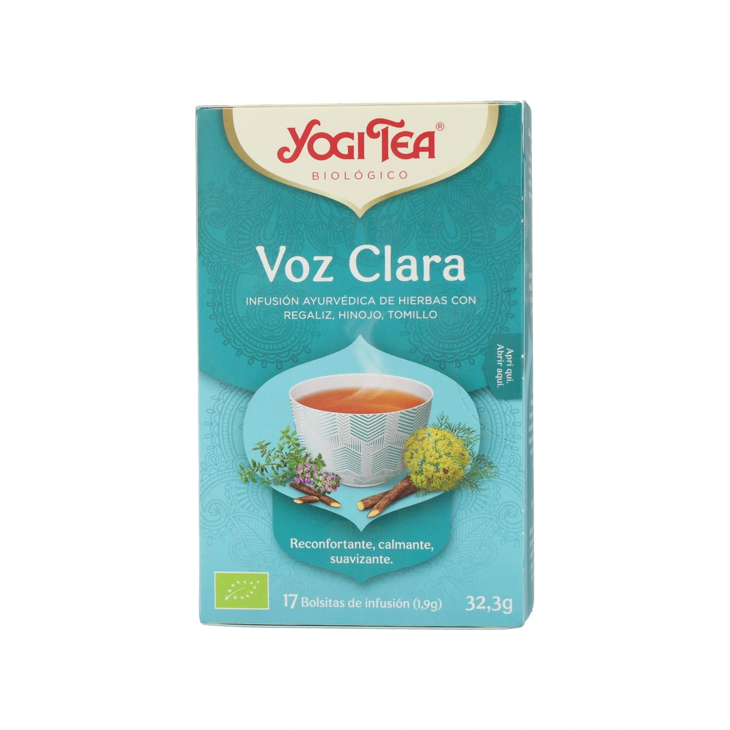 Infusión Voz Clara Bio 17 x 1,8 g Yogi Tea