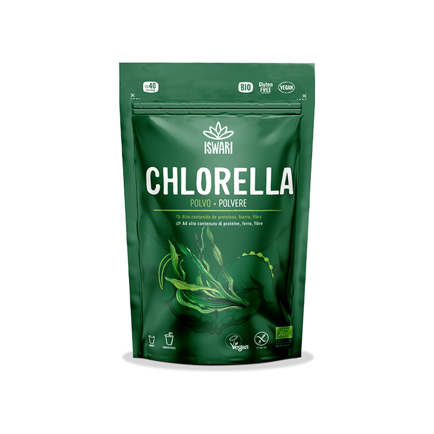 Clorela en polvo Bio 125 g Iswari
