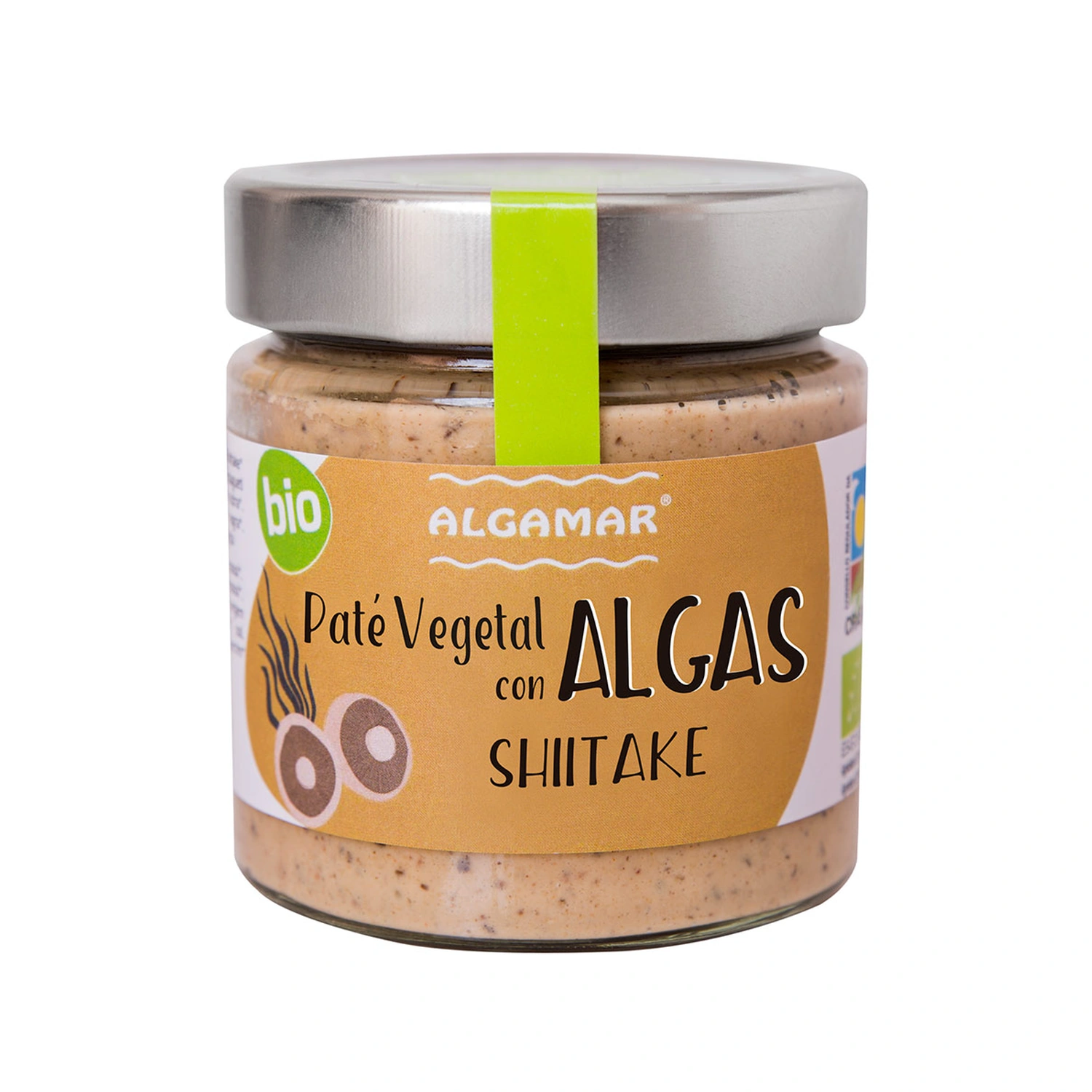 Paté vegetal con algas y shiitake Bio 180 g Algamar